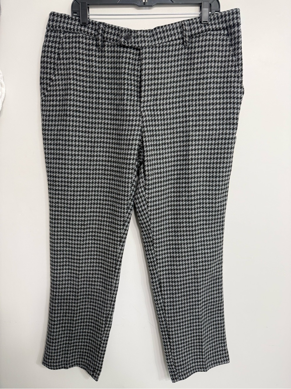Wool Houndstooth Pants